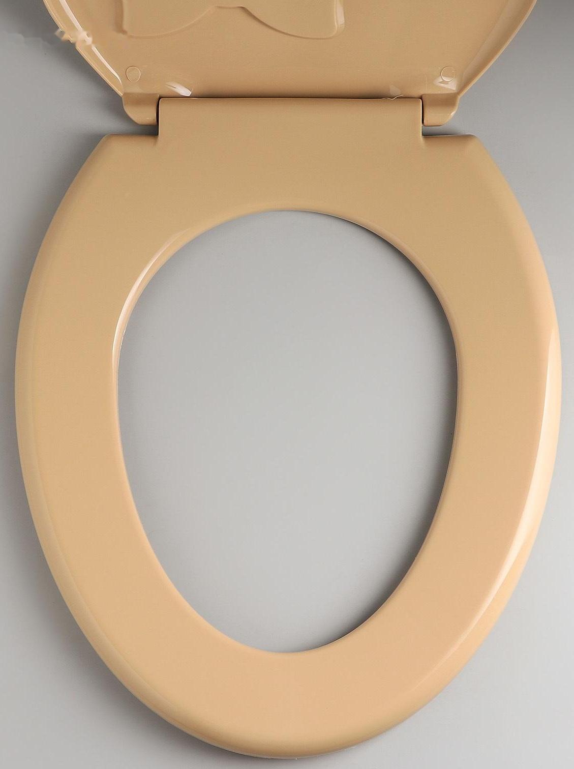 Сиденье для унитаза с крышкой «Комфорт Люкс», цвет бежевый/коричневый бантик