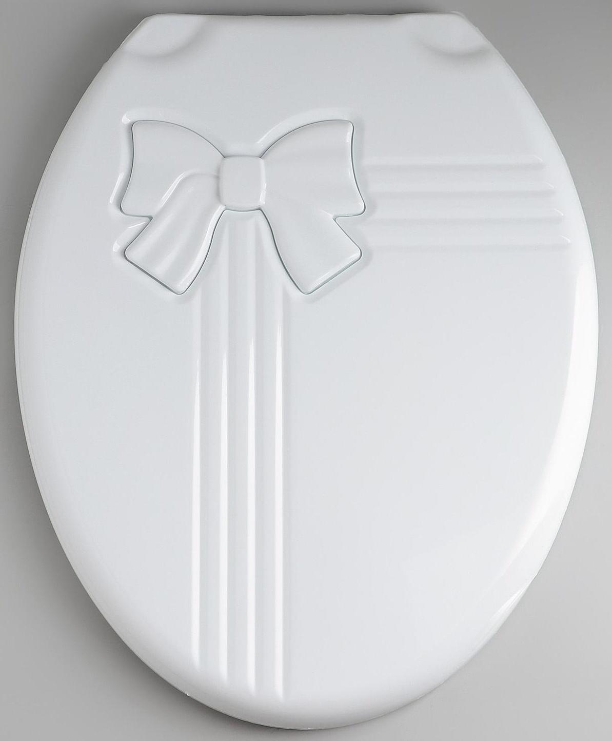 Сиденье для унитаза с крышкой «Комфорт Люкс», 44,5×37 см, цвет белый