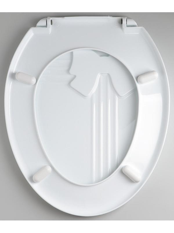 Сиденье для унитаза с крышкой «Комфорт Люкс», 44,5×37 см, цвет белый