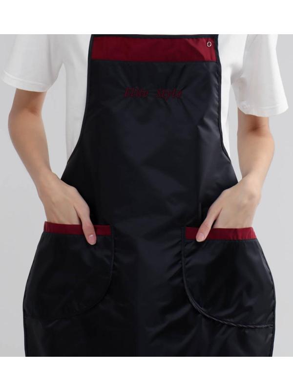 Фартук для мастера, цвет чёрно-бордовый