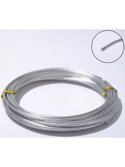 Проволока для плетения D=2мм, намотка 5м, цвет серебро