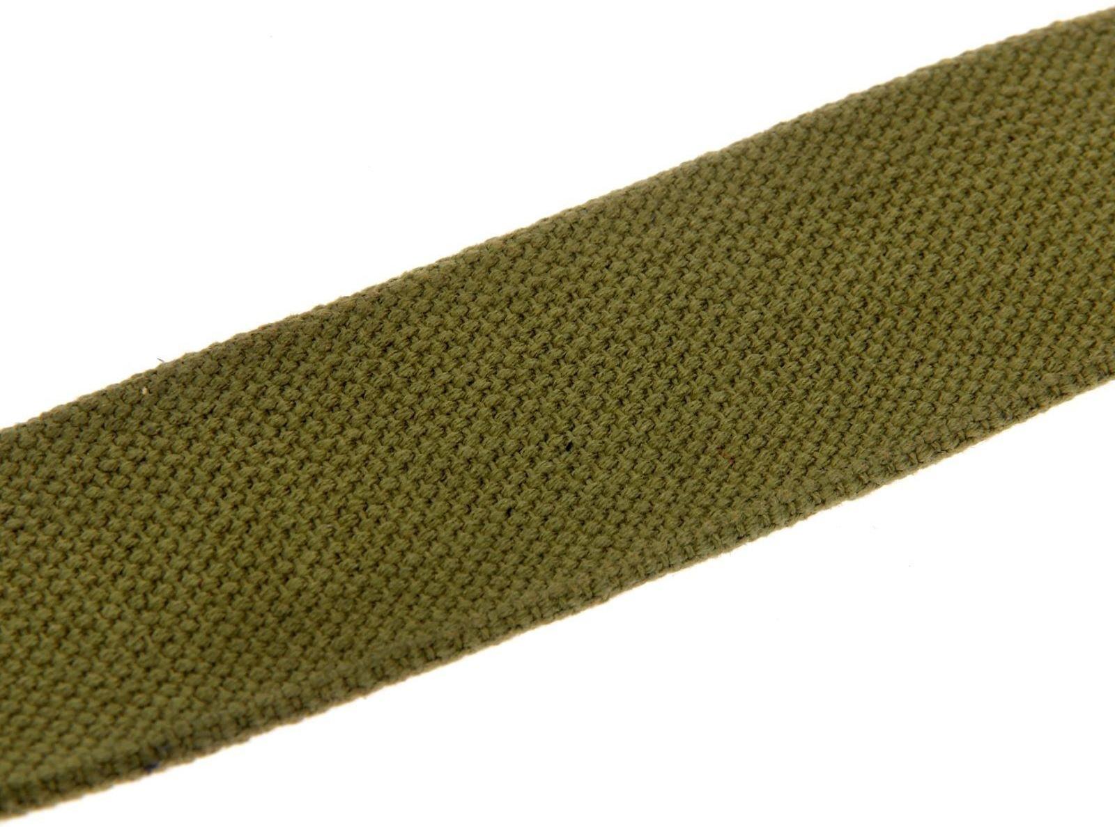 Ошейник брезентовый однослойный, 84 х 4.5 см, ОШ 50-70 см, хаки