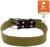 Ошейник брезентовый однослойный, 84 х 4.5 см, ОШ 50-70 см, хаки