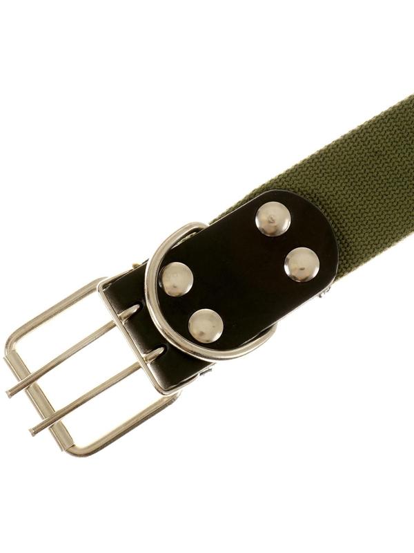 Ошейник брезентовый однослойный, 84 х 4.5 см, ОШ 50-70 см, хаки