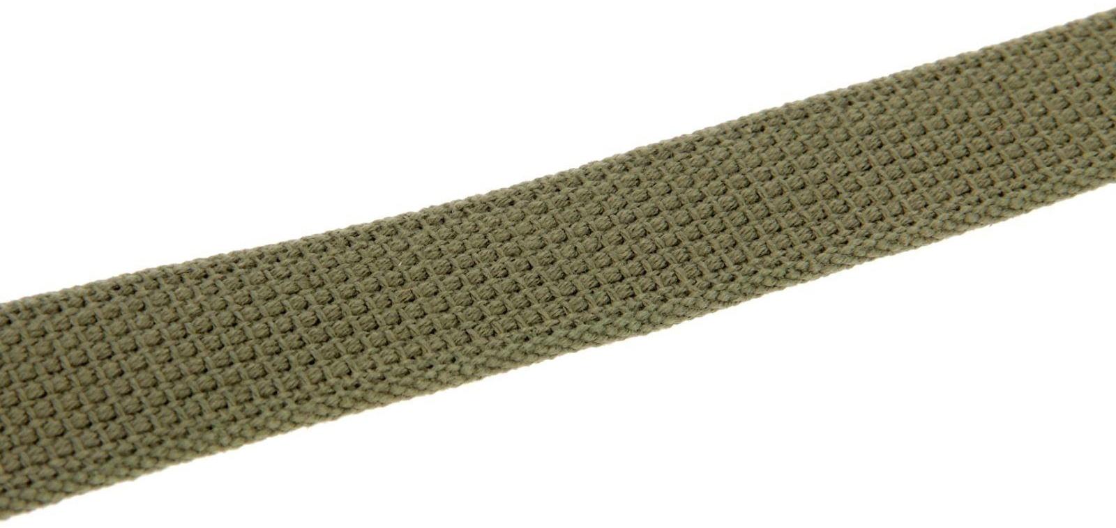 Ошейник брезентовый однослойный, 57 х 2,5 см, ОШ 35-45 см, хаки