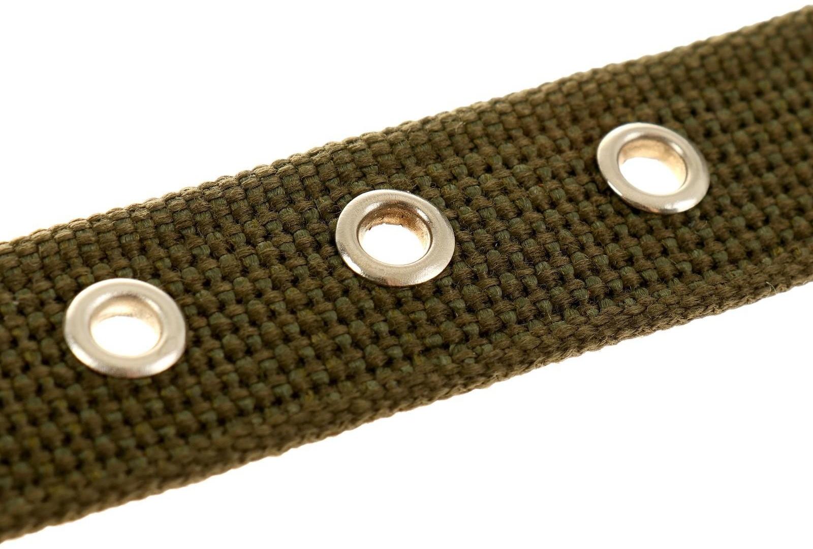 Ошейник брезентовый однослойный, 57 х 2,5 см, ОШ 35-45 см, хаки