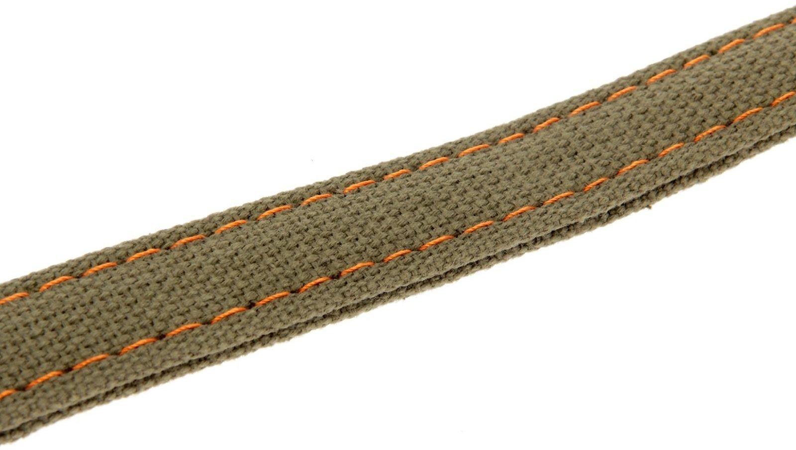 Ошейник брезентовый двухслойный, 54 х 2,5 см, ОШ 35-45 см, хаки