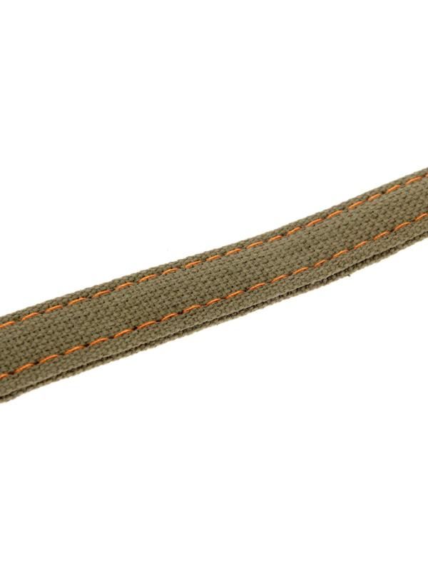 Ошейник брезентовый двухслойный, 54 х 2,5 см, ОШ 35-45 см, хаки