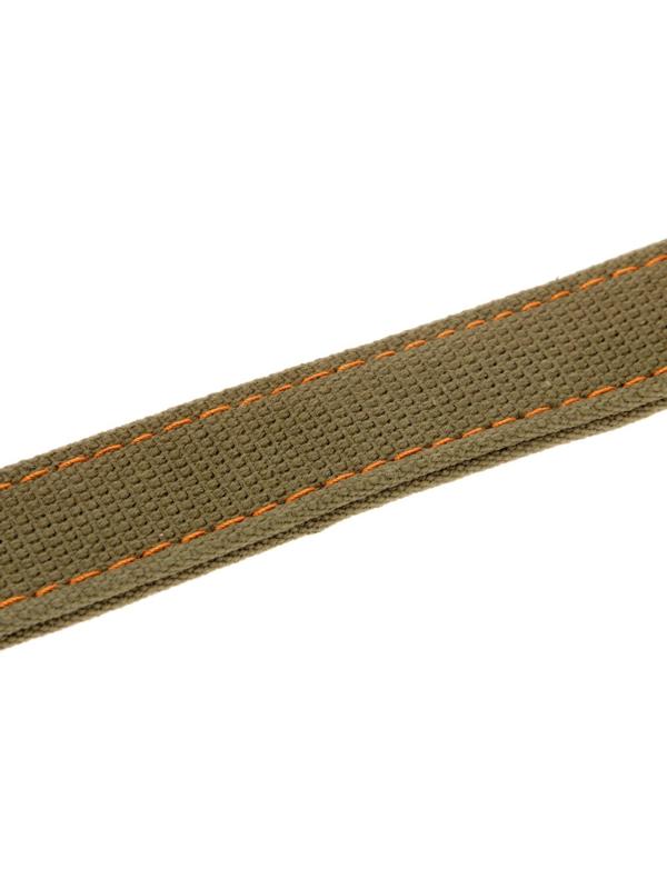 Ошейник брезентовый двухслойный, 72 х 3,6 см, ОШ 45-60 см, хаки