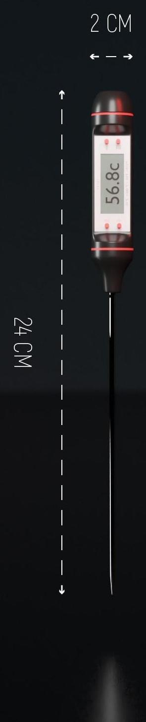 Термометр для пищи электронный на батарейках Доляна, в коробке