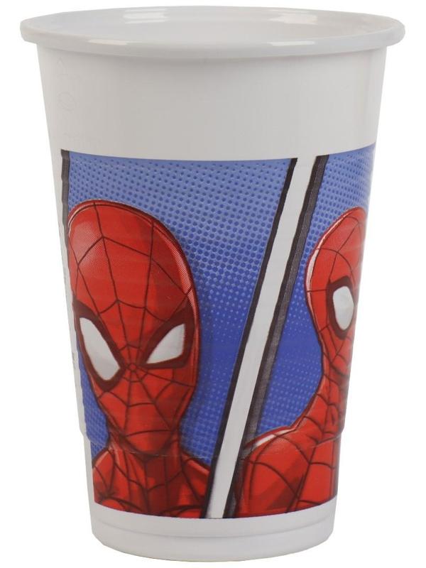 Стаканы пластиковые «Человек-паук», 200 мл, набор 8 шт.