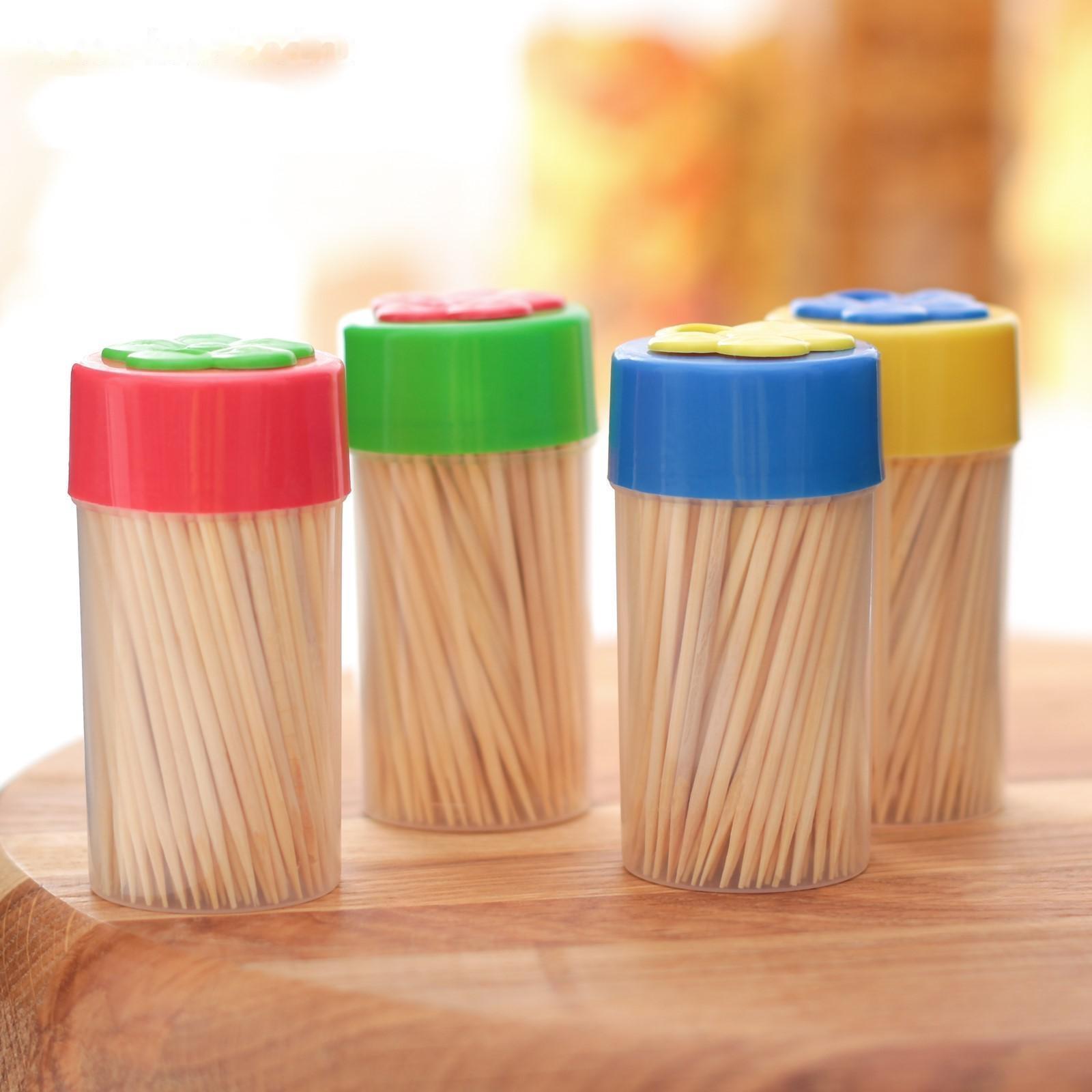 Зубочистки «Цветок», 150 шт, цвет МИКС