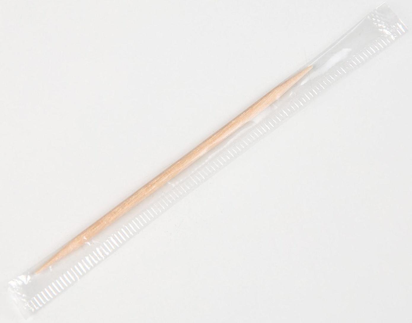 Зубочистки в индивидуальной полиэтиленовой упаковке, 1000 шт