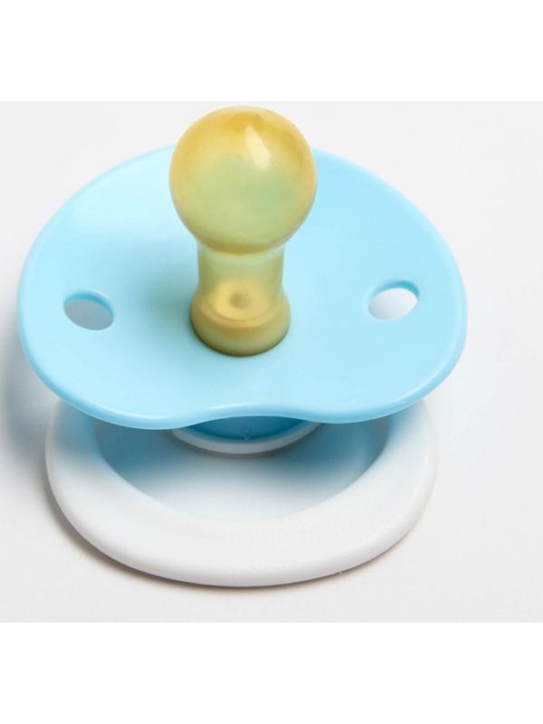 Соска-пустышка латексная классическая «Лучик» с кольцом, от 0 мес., цвета МИКС
