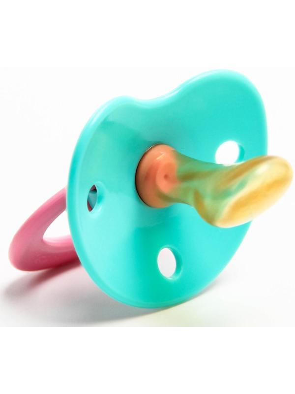 Соска-пустышка латексная ортодонтическая «Нежность» с кольцом, от 0 мес., цвета МИКС