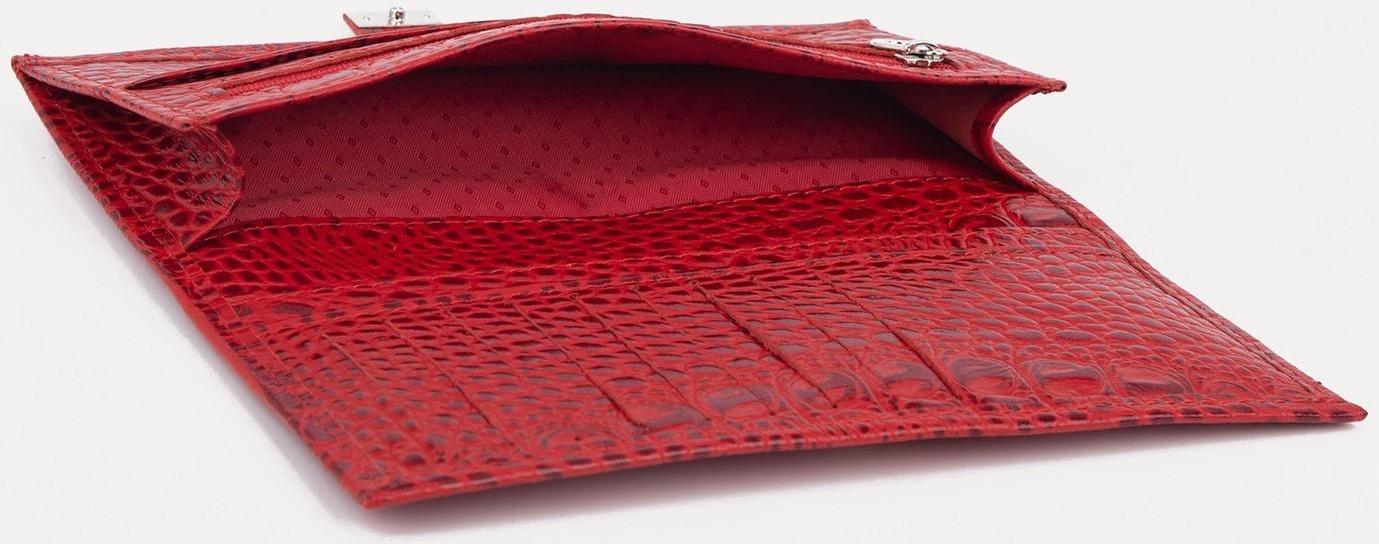 Кошелёк на кнопке, цвет красный