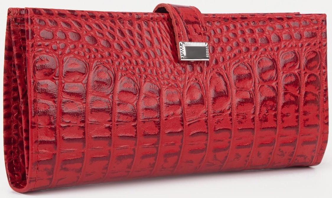 Кошелёк на кнопке, цвет красный