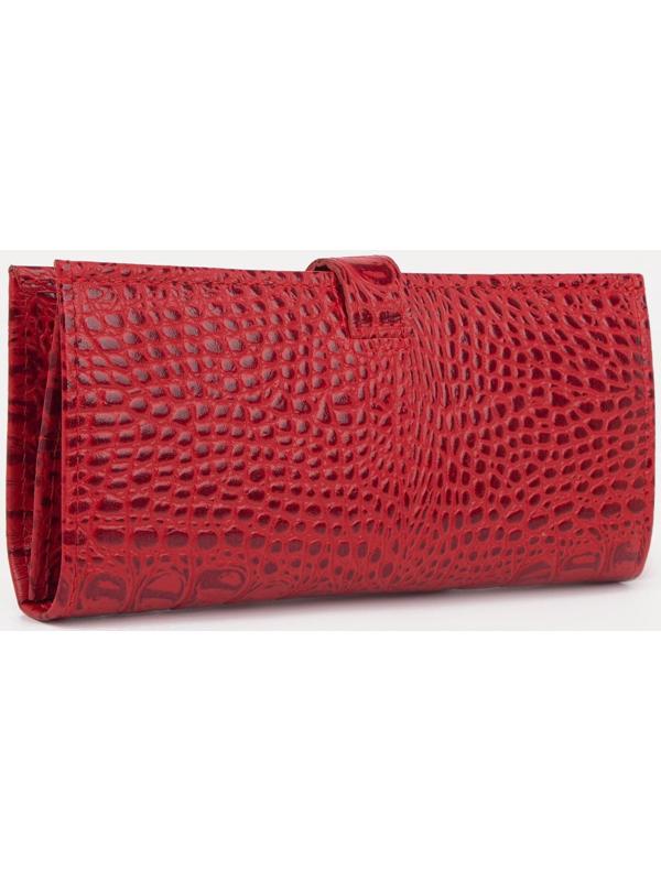 Кошелёк на кнопке, цвет красный