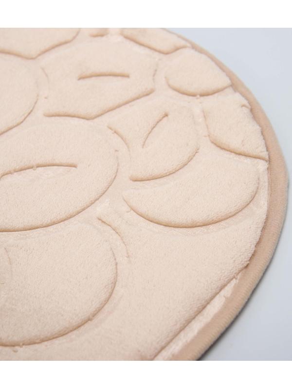 Набор ковриков для ванной и туалета Доляна, 3 шт: 36×43, 40×50, 50×80 см, цвет бежевый