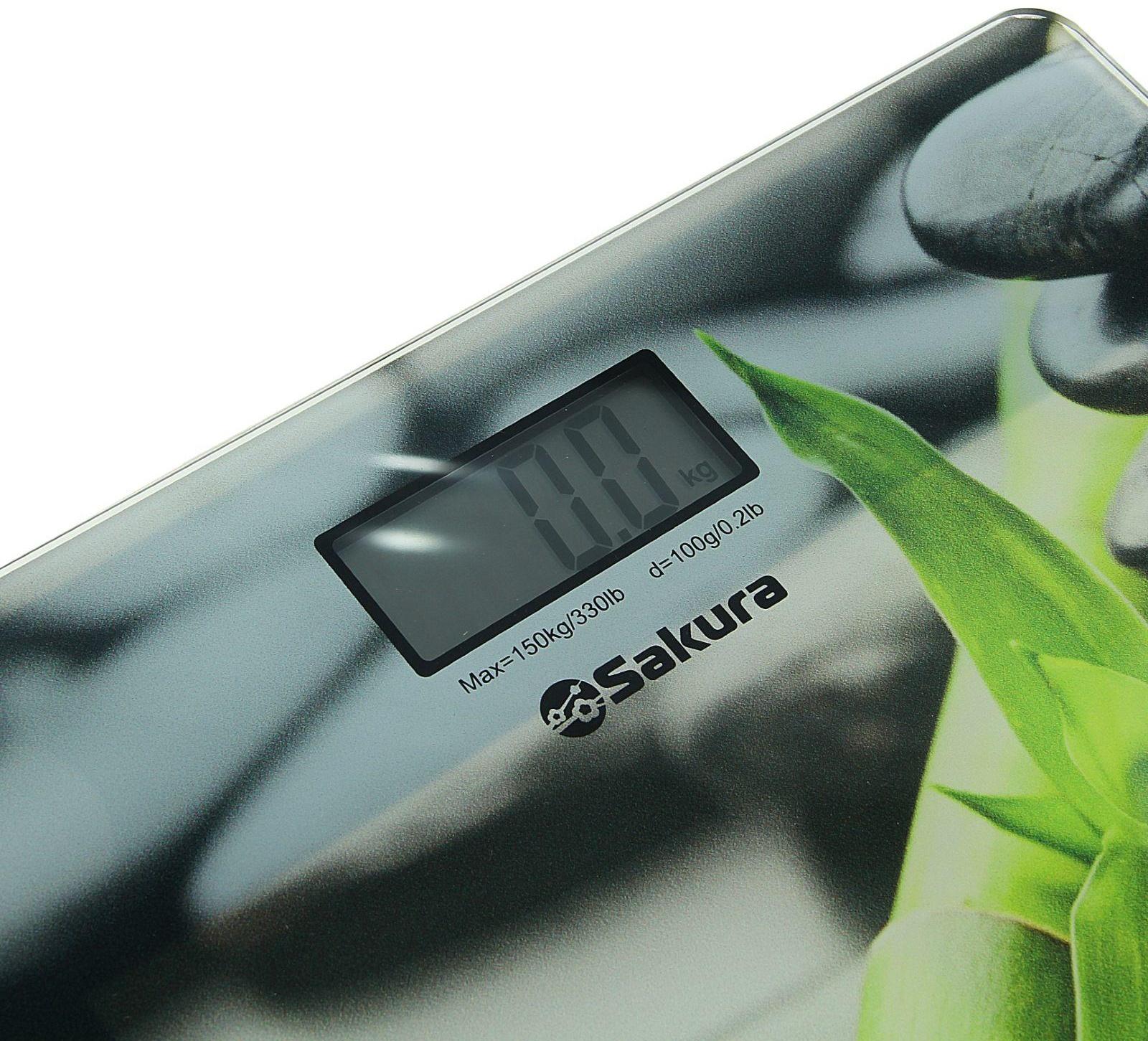 Весы напольные Sakura SA-5072S, электронные, до 180 кг, рисунок 