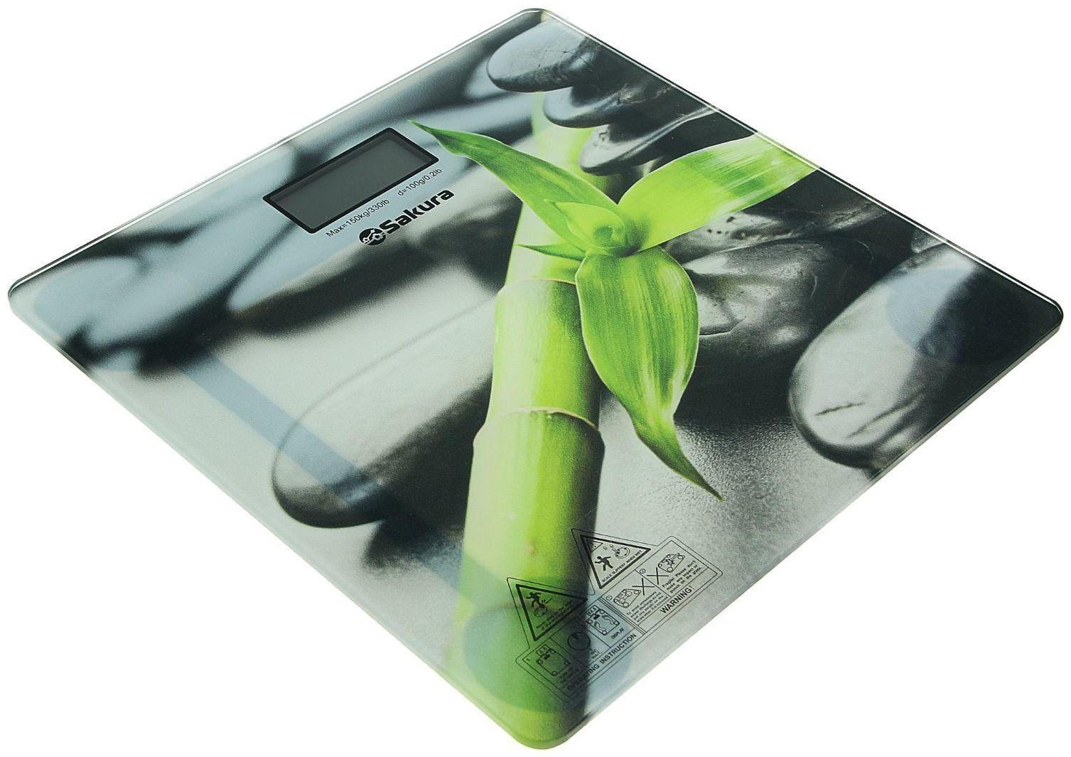 Весы напольные Sakura SA-5072S, электронные, до 180 кг, рисунок 