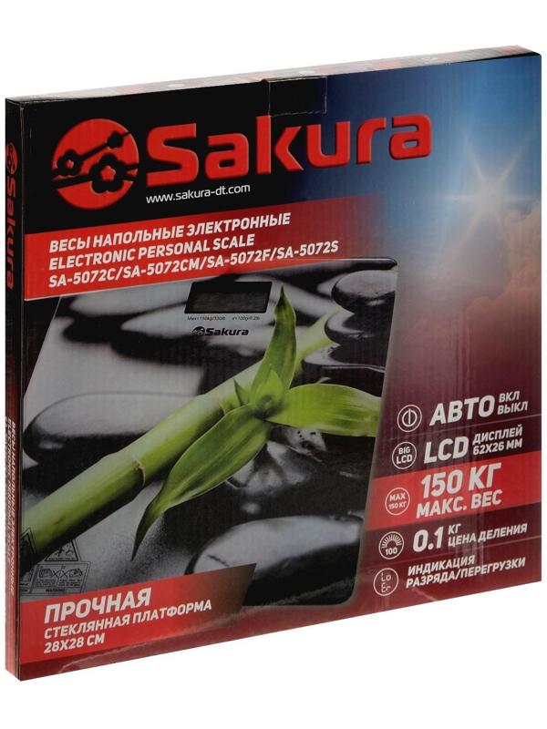 Весы напольные Sakura SA-5072S, электронные, до 180 кг, рисунок 