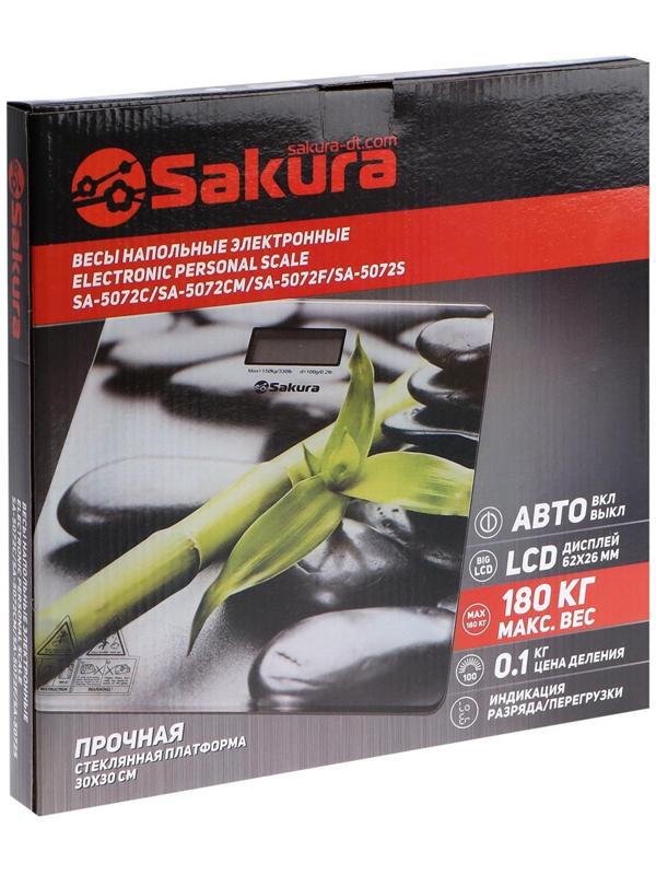 Весы напольные Sakura SA-5072S, электронные, до 180 кг, рисунок 