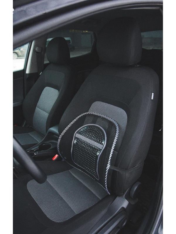 Ортопедическая спинка на сиденье TORSO с вертикальным массажером, 38×39 см