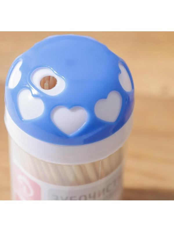 Зубочистки Доляна «Сердца», 190 шт, цвет МИКС