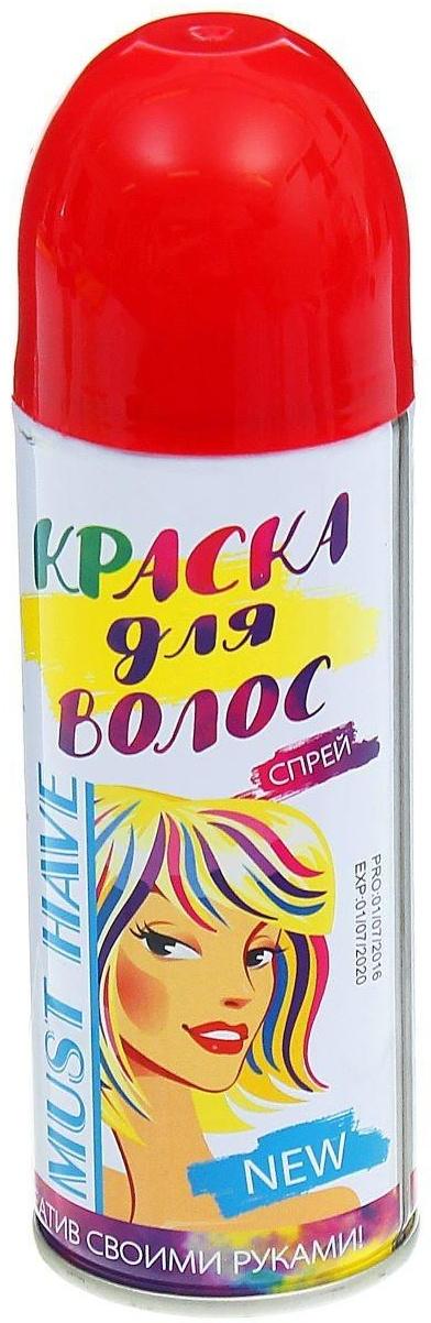 Краска - спрей для волос, 250 мл, цвет красный