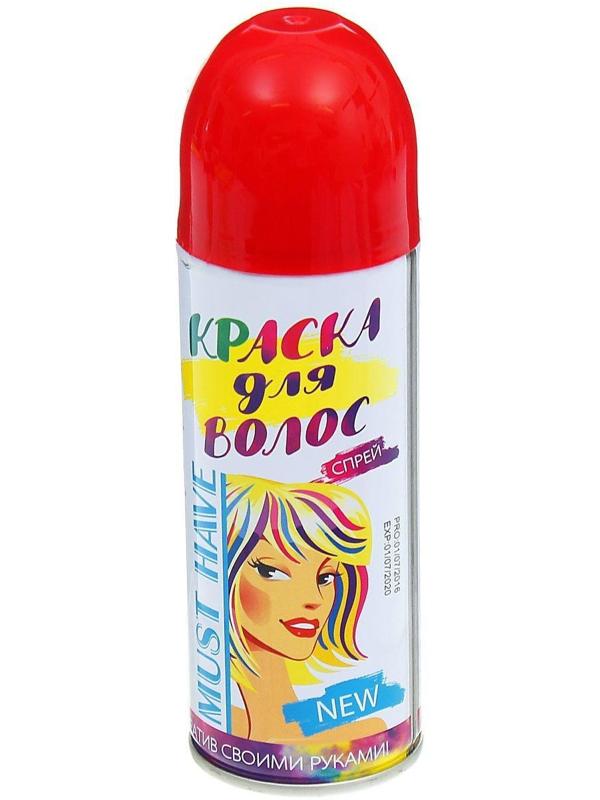 Краска - спрей для волос, 250 мл, цвет красный