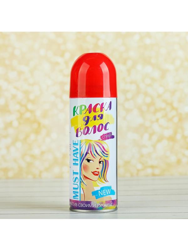 Краска - спрей для волос, 250 мл, цвет красный