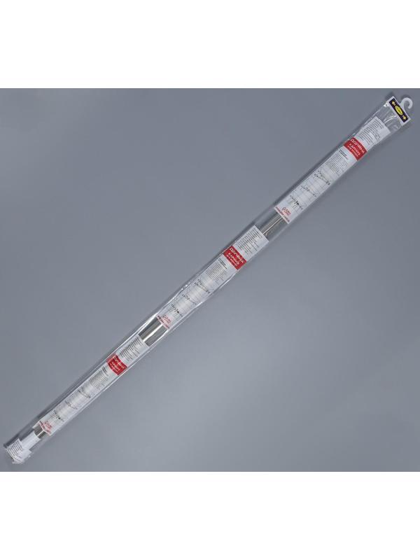 Карниз для ванной комнаты телескопический Доляна, 110-200 см, стальной
