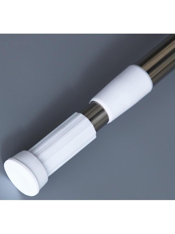 Карниз для ванной комнаты телескопический Доляна, 110-200 см, стальной