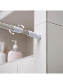 Карниз для ванной комнаты телескопический Доляна, 140-260 см, стальной