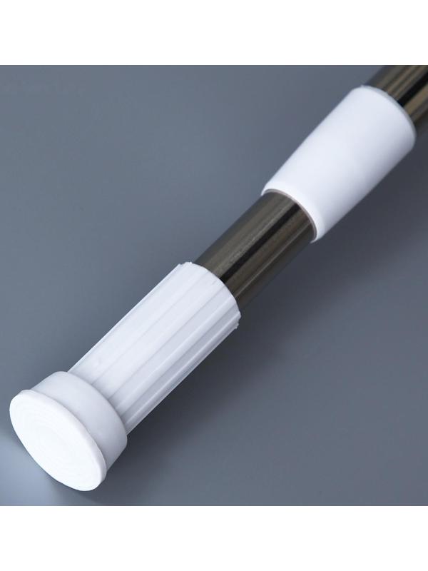 Карниз для ванной комнаты телескопический Доляна, 140-260 см, стальной