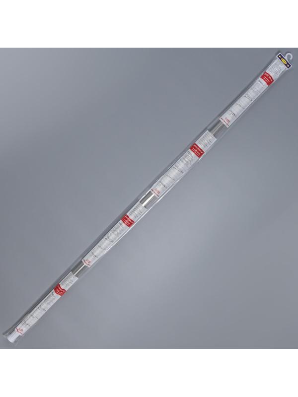 Карниз для ванной комнаты телескопический Доляна, 140-260 см, стальной