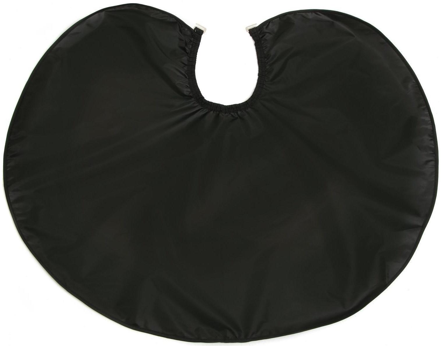 Пелерина парикмахерская, на крючках, 66 × 90 см, цвет чёрный