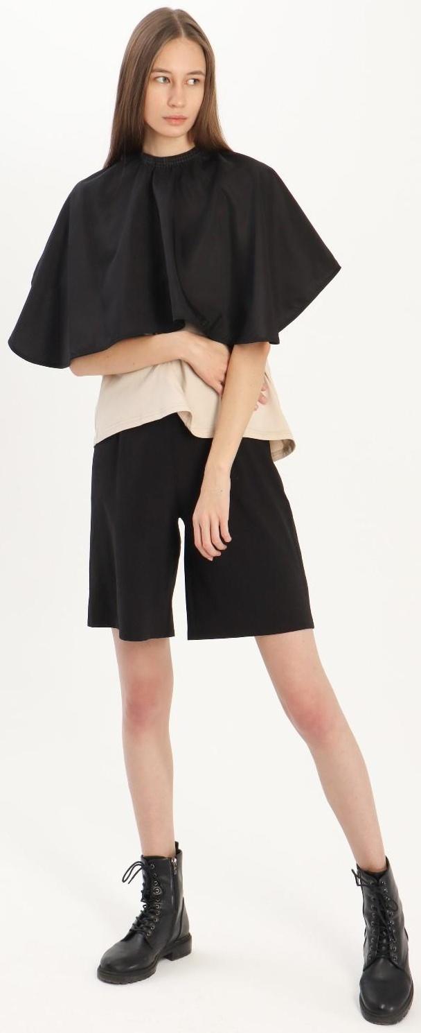 Пелерина парикмахерская, на крючках, 66 × 90 см, цвет чёрный