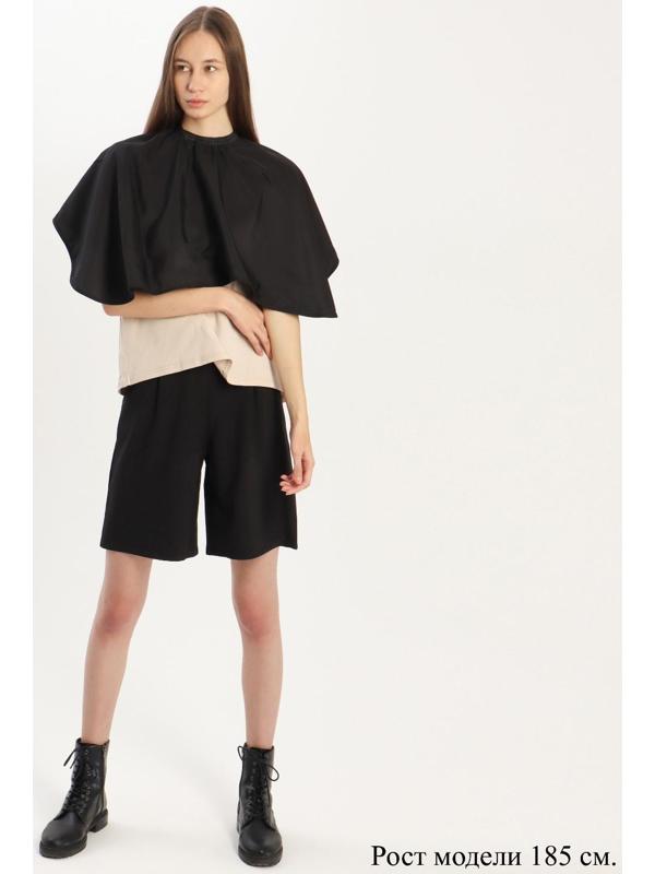 Пелерина парикмахерская, на крючках, 66 × 90 см, цвет чёрный