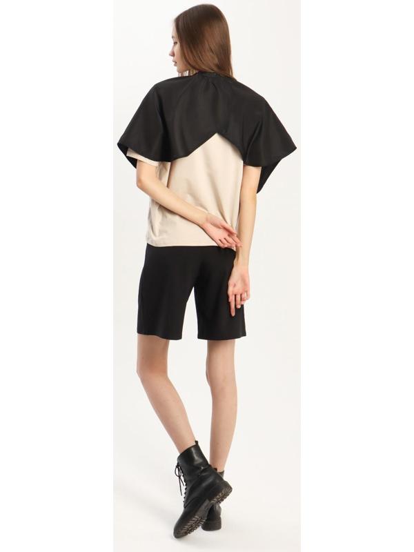 Пелерина парикмахерская, на крючках, 66 × 90 см, цвет чёрный