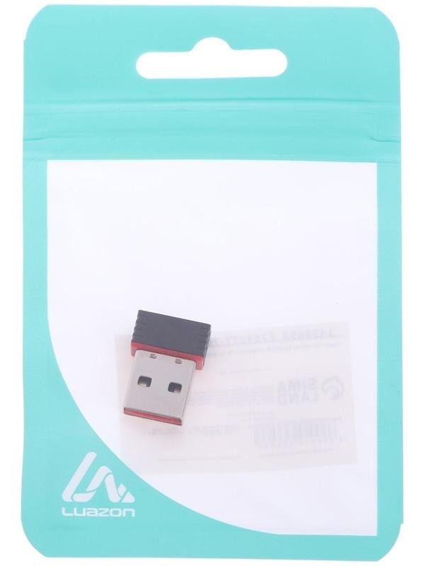 Адаптер Wi-Fi LuazON LW-1, для ПК, USB