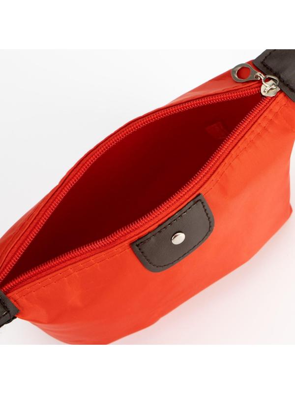 Косметичка на молнии, цвет красный