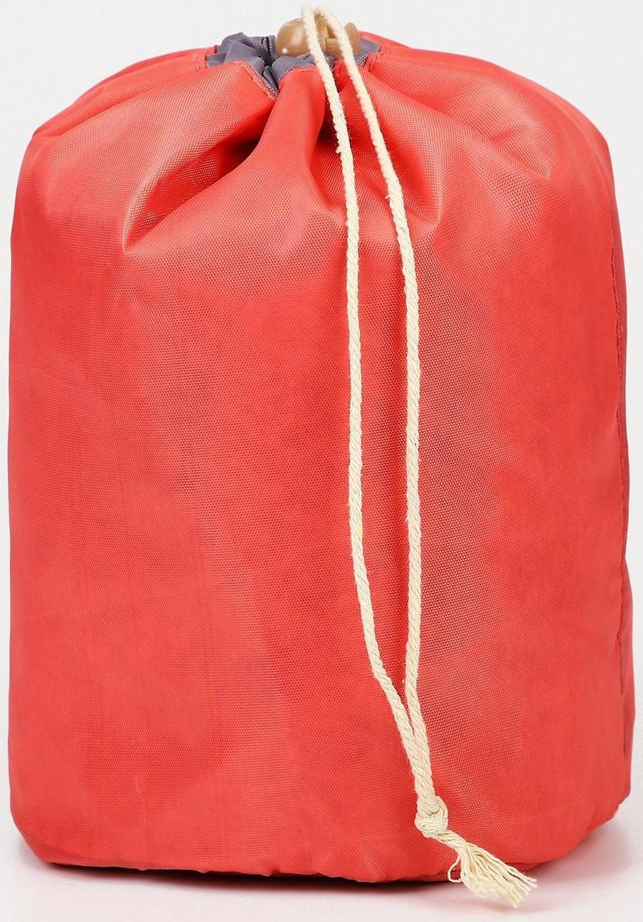 Косметичка на шнурке, с кошельком, цвет красный