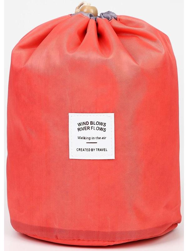 Косметичка на шнурке, с кошельком, цвет красный