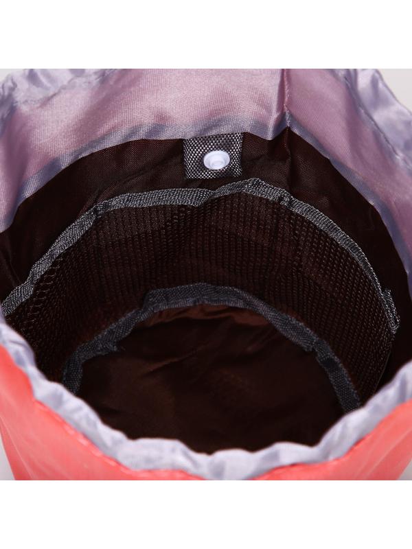 Косметичка на шнурке, с кошельком, цвет красный