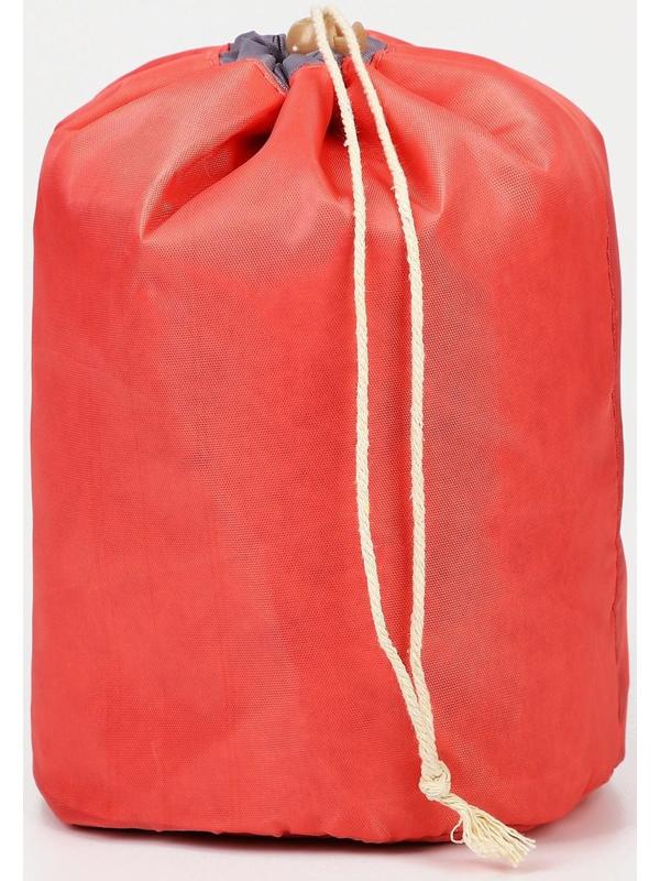 Косметичка на шнурке, с кошельком, цвет красный