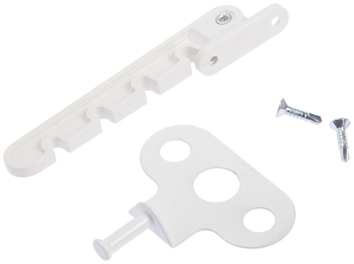 Ограничитель открывания окна ТУНДРА, белый