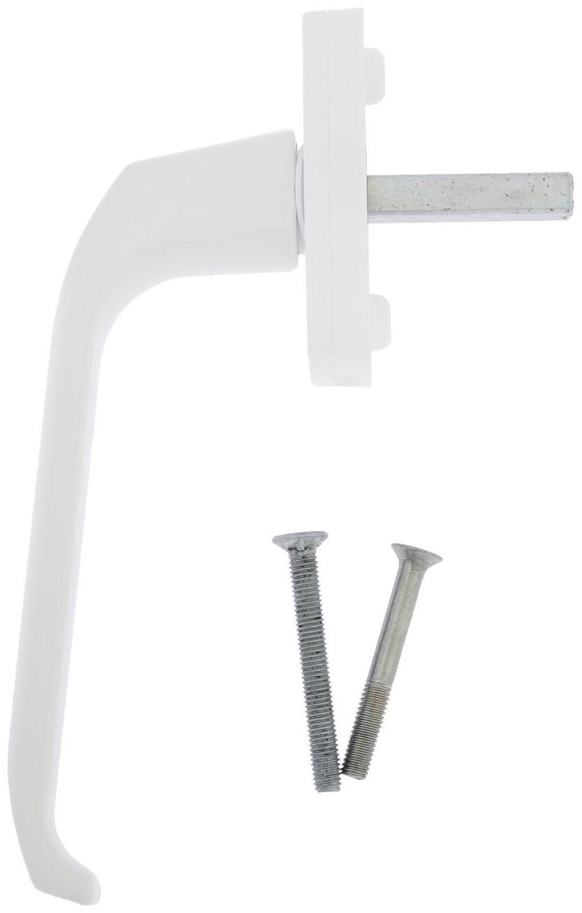 Ручка оконная ТУНДРА, металлическая, белая