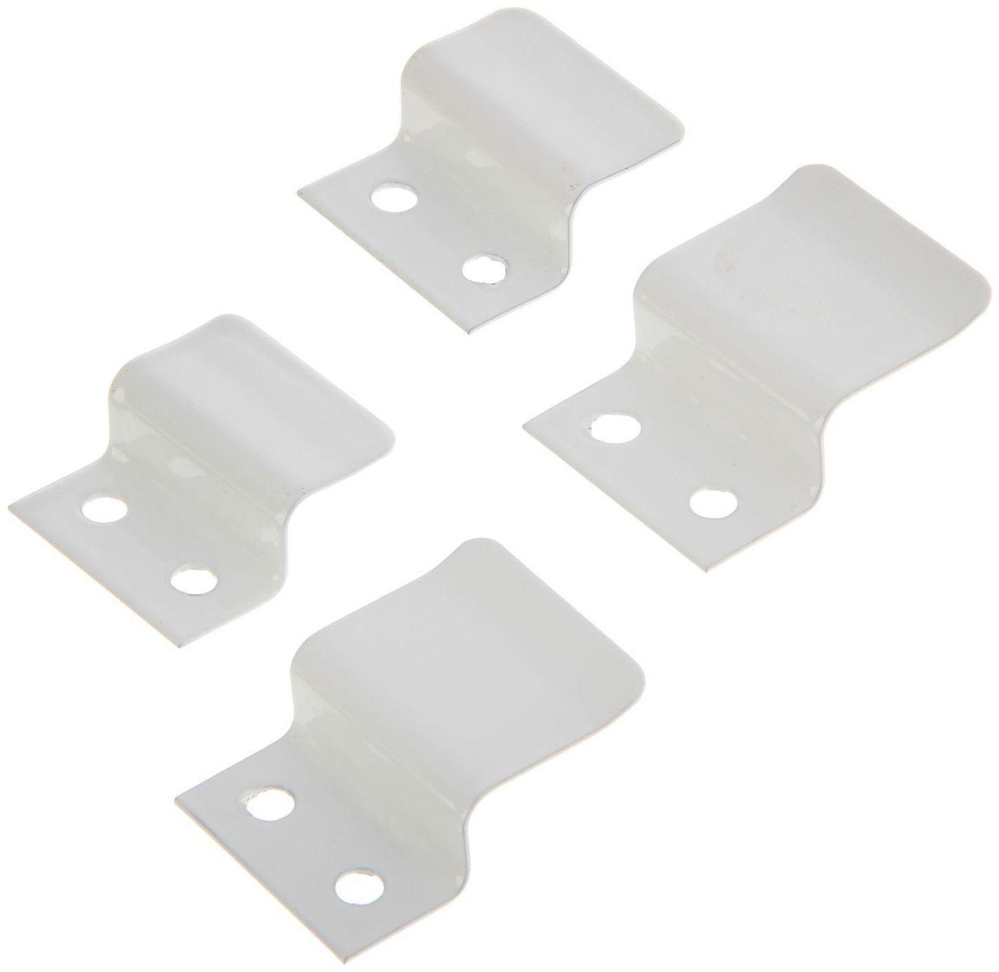 Крепление для москитной сетки ТУНДРА, металлическое, белое